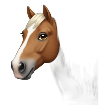Horse with makeup sticker