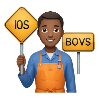 Street Sign Maker black man sticker