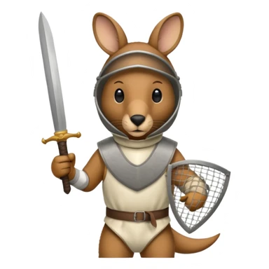 Kangaroo fencing   sticker