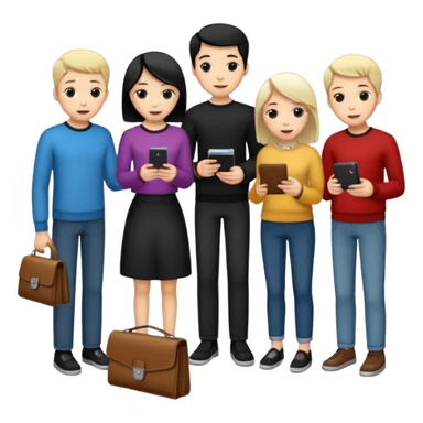 Billetera encontrada en el piso con personas al rededor personas blancas sticker