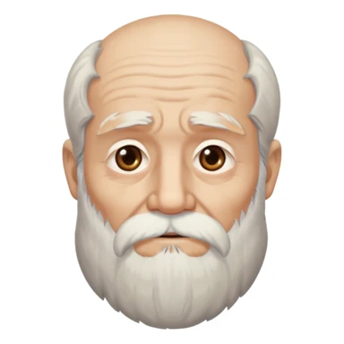 bearded old man sticker