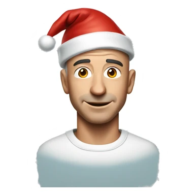 jeff bezos with santa hat sticker