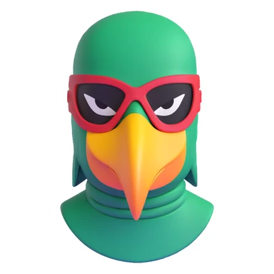 Louisiana themed ski mask with pelican and bayou design sticker