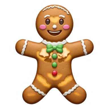 gingerbread man cookie sticker