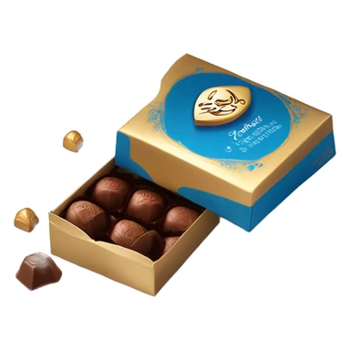 Lindt chocolates with 70% cocoa in a gift box sticker