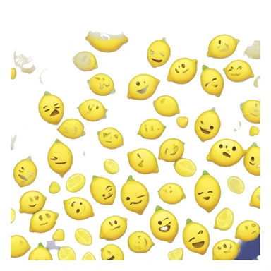 cute lemon character with a heart next to it sticker