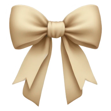 bow beige sticker