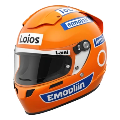 racing helmet lando norris sticker