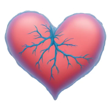 veins around heart  sticker