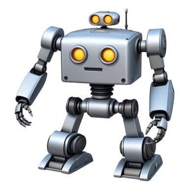 A sturdy, reliable robot with reinforced metal parts and excellent construction. High-quality, durable robot that never breaks down. sticker