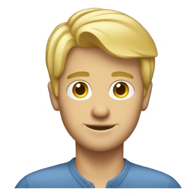 Blonde guy working in property sticker