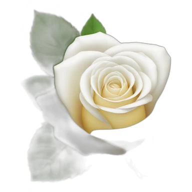 une rose blanche sticker