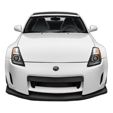 350z drift tuning white sticker