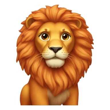 Orange Leo lion sumvol  sticker