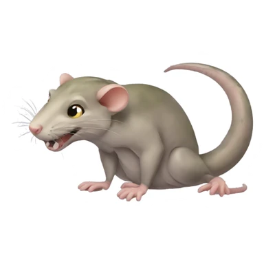 A hybrid of a rat and a snake sticker
