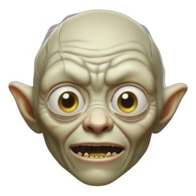 gollum techno sticker