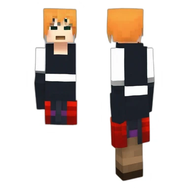 Kurosaki Ichigo estilo minecraft pulgar arriba sticker