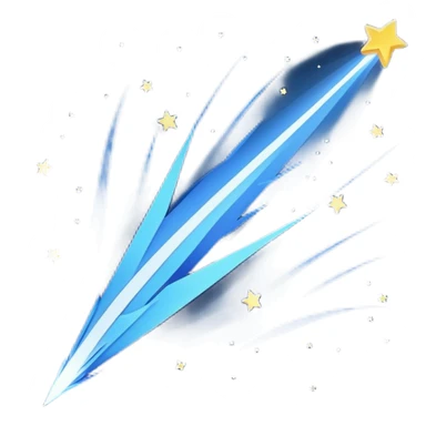 Shooting star sky sticker