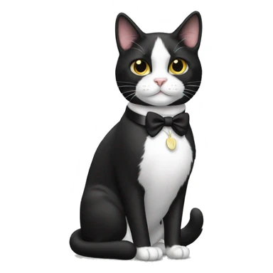 Tuxedo Cat Full Body sticker