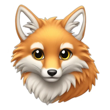 volpe rosa elettrica sticker