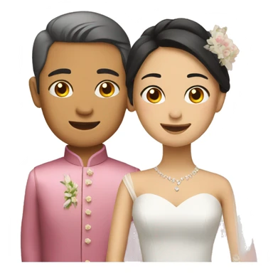 asian wedding  sticker