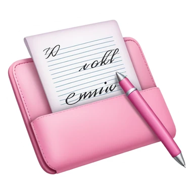 Something pink writing sticker