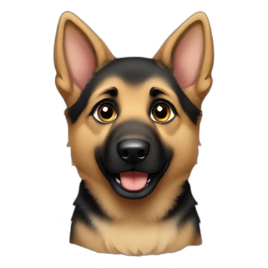 german shepherd puppy sticker