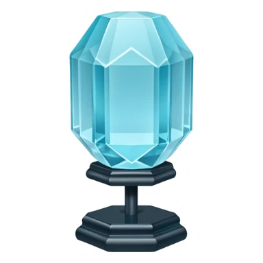 Magic Aquamarine mineral crystal On the stand sticker