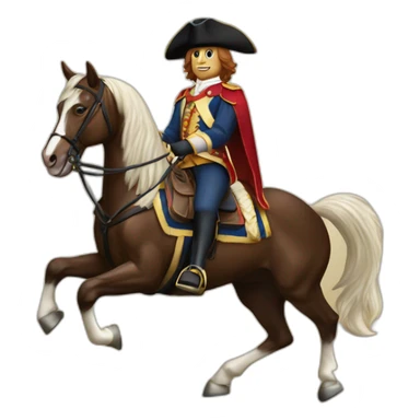 cavalier sur cheval qui saute sticker