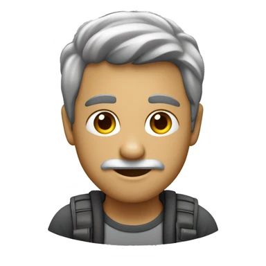 Icone de Idoso em escala de cinza sticker