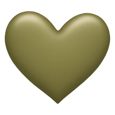khaki heart sticker