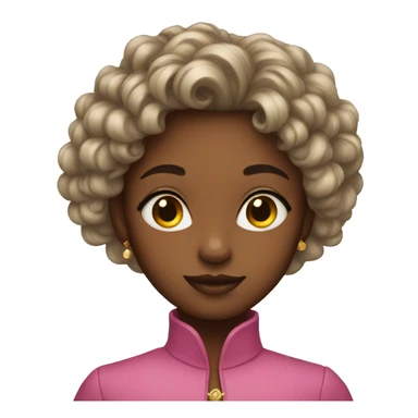 Colored heir girl sticker