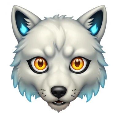 dire wolf eyes sticker