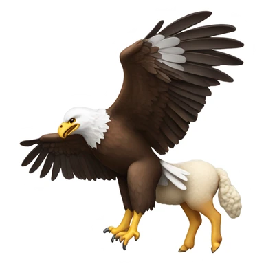 An eagle carrying a sheep  sticker