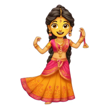 gujarati garba sticker
