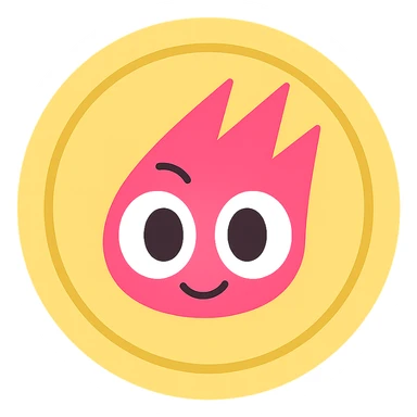 Replace the center of the gold flat token with the mascot head from the provided image, keeping the mascot head in its original colors, centered, no shadows, transparent background, gold flat token with a slightly embossed look on the mascot head. sticker