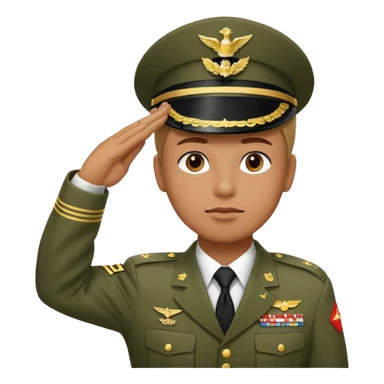 military salute sticker