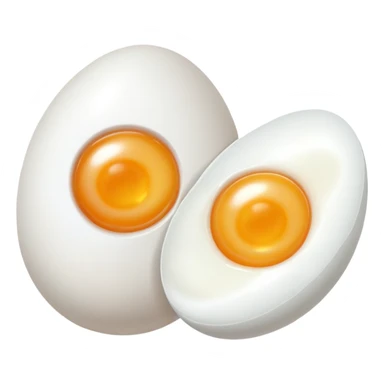 2 whole eggs rotated slightly sticker