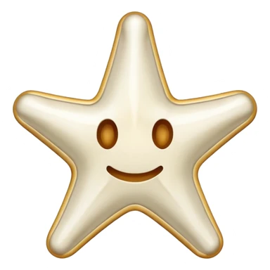 starshape made of bone sticker