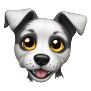 cute misfits punk dog sticker