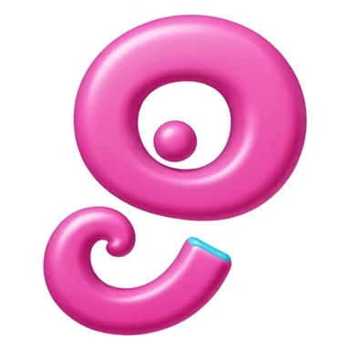 mix color pinks letter p sticker