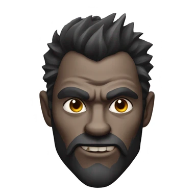 werewolf with a sharp jaw line sticker