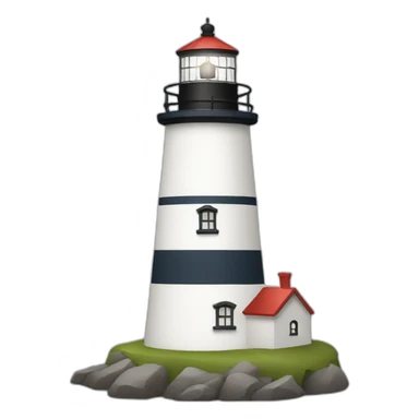 a lighthouse sticker