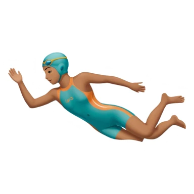swimming side view in the water lake, with water sticker