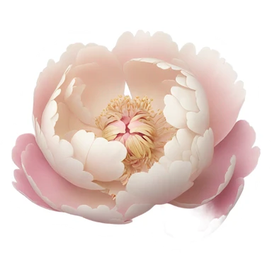 Pivoine flower sticker