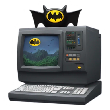 The bat cave computer sticker