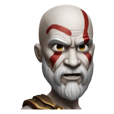 Kratos from god of war sticker