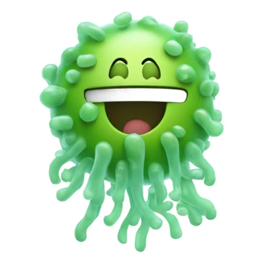 Bacteria with a smile sticker