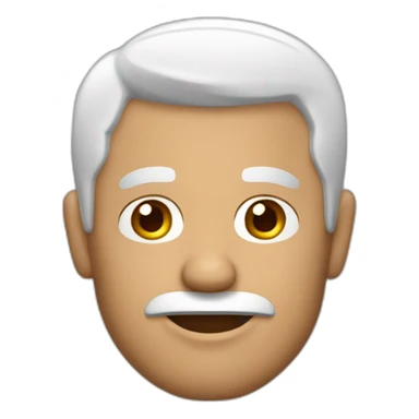 Hombre blanco de 43 años de pelo marroncon chiva sticker