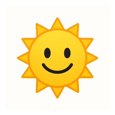 yellow sun emoji sticker